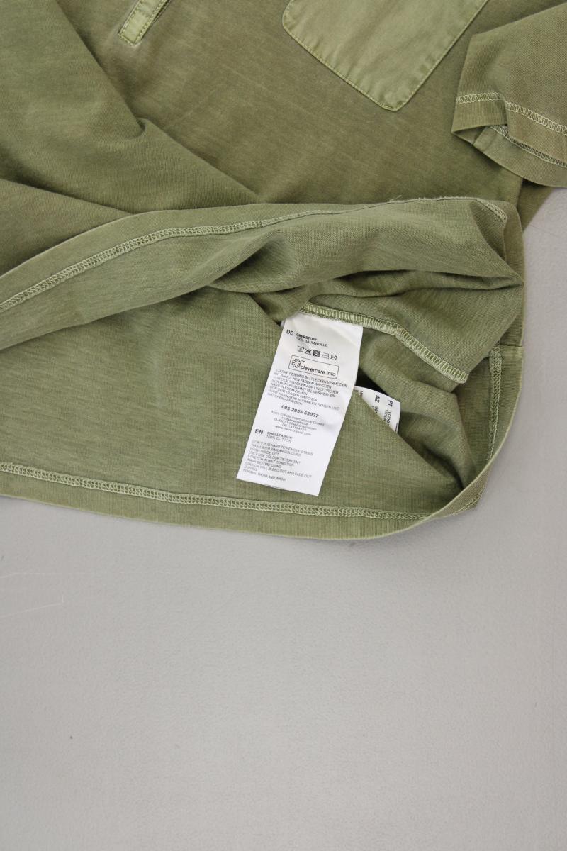 Marc O'Polo Poloshirt Gr. XS Kurzarm olivgrün aus Baumwolle