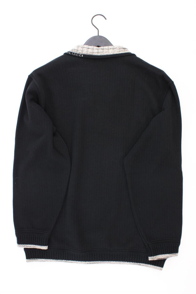 Carlo Colucci Feinstrickpullover für Herren Gr. L Vintage schwarz aus Baumwolle