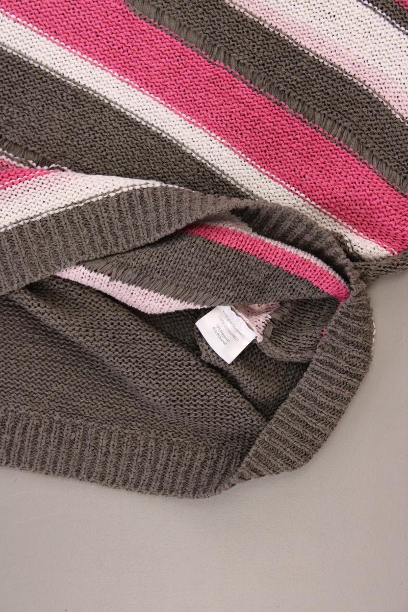 Gina Laura Strickshirt mit Schulterpolstern Gr. 40 Kurzarm mehrfarbig