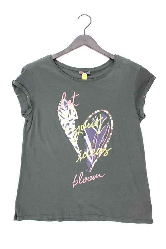 Street One Printshirt Gr. 40 Kurzarm olivgrün