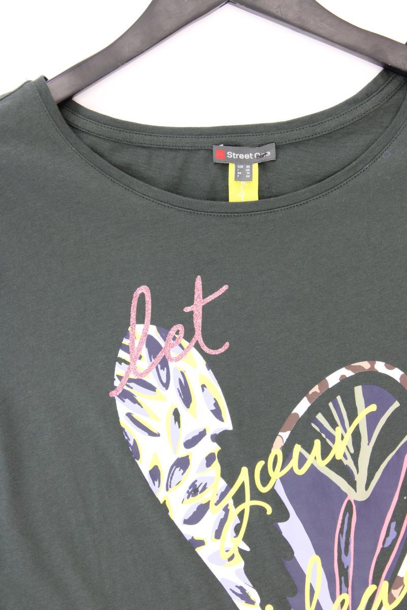 Street One Printshirt Gr. 40 Kurzarm olivgrün