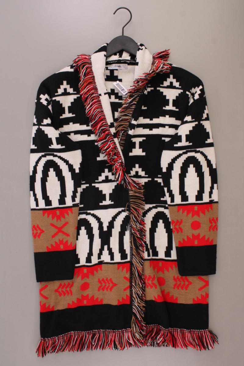 Tredy Strickjacke Gr. 40 mit Faire-Isle-Muster Langarm mehrfarbig