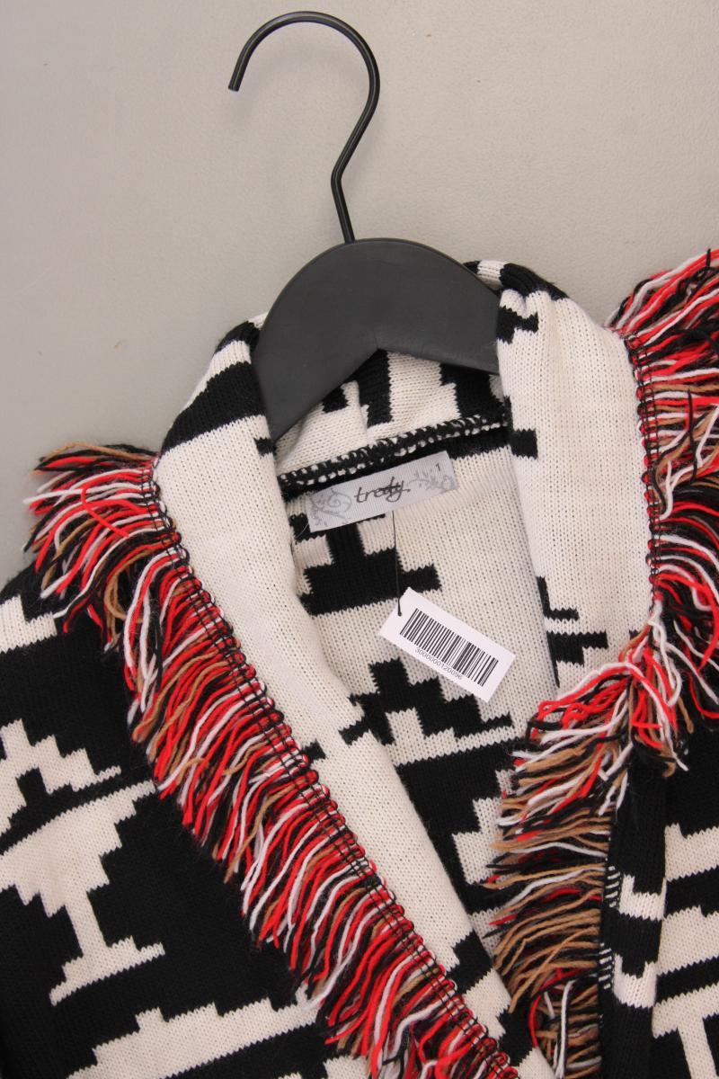 Tredy Strickjacke Gr. 40 mit Faire-Isle-Muster Langarm mehrfarbig