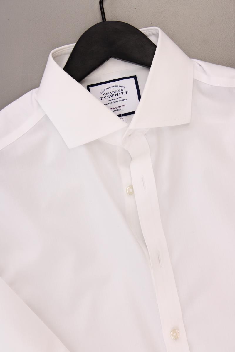 CHARLES TYRWHITT Hemd Extra Slim Fit für Herren Gr. Hemdgröße 41 neuwertig weiß