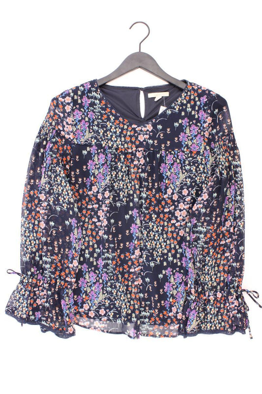 Esprit Chiffonbluse Gr. L mit Blumenmuster Langarm mehrfarbig