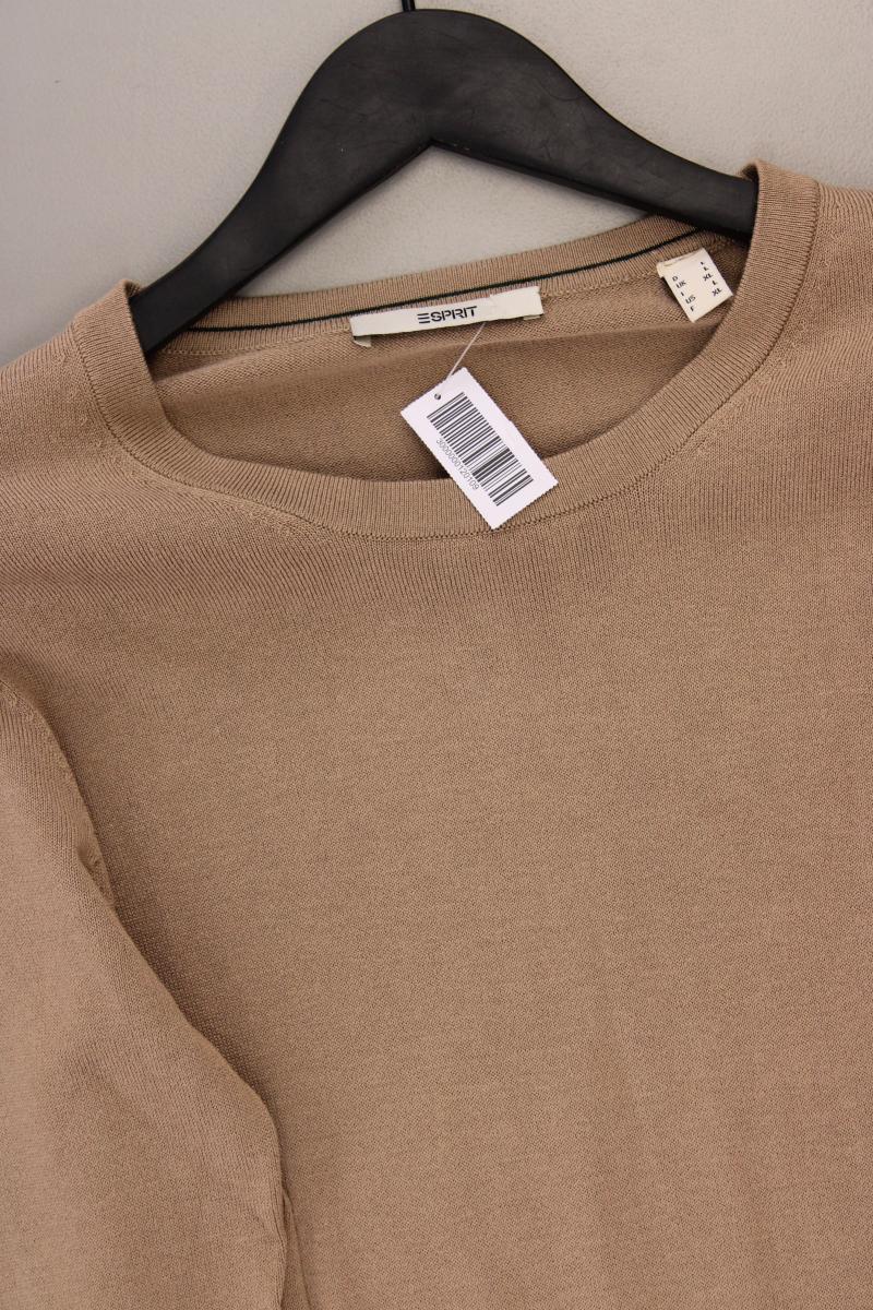 Esprit Strickkleid Gr. L Langarm braun