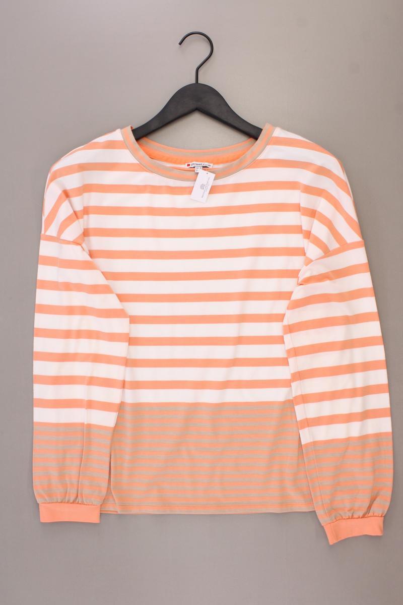 Street One Ringelshirt Gr. 40 gestreift Langarm orange