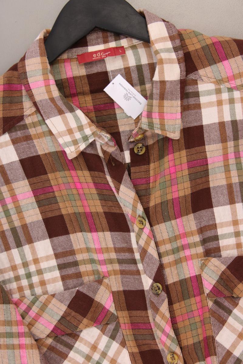 edc by Esprit Karobluse Gr. L kariert Langarm mehrfarbig