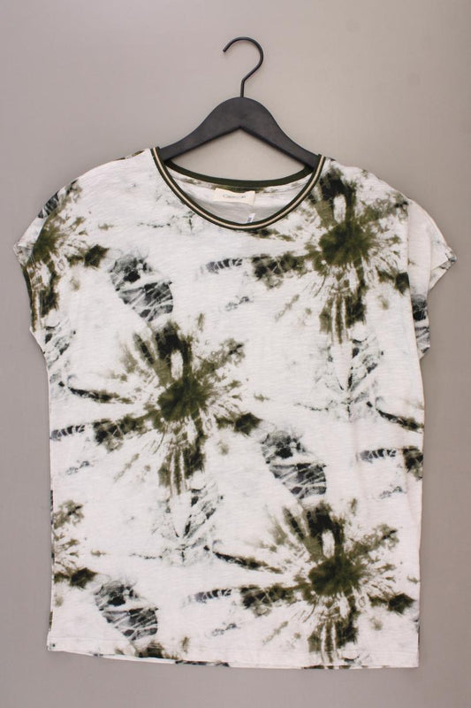 Cartoon Batikshirt Gr. 40 mit Batikmuster Kurzarm olivgrün