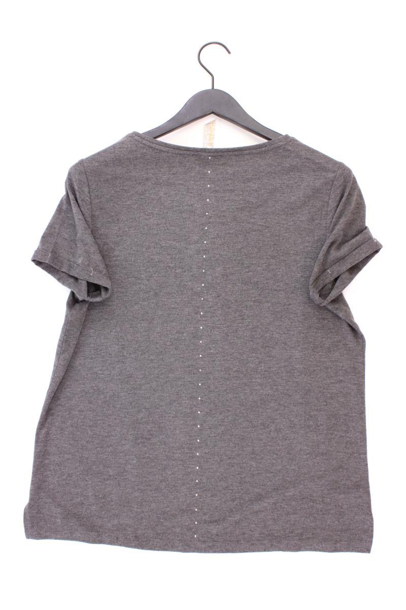 Street One Printshirt Gr. 42 Kurzarm grau