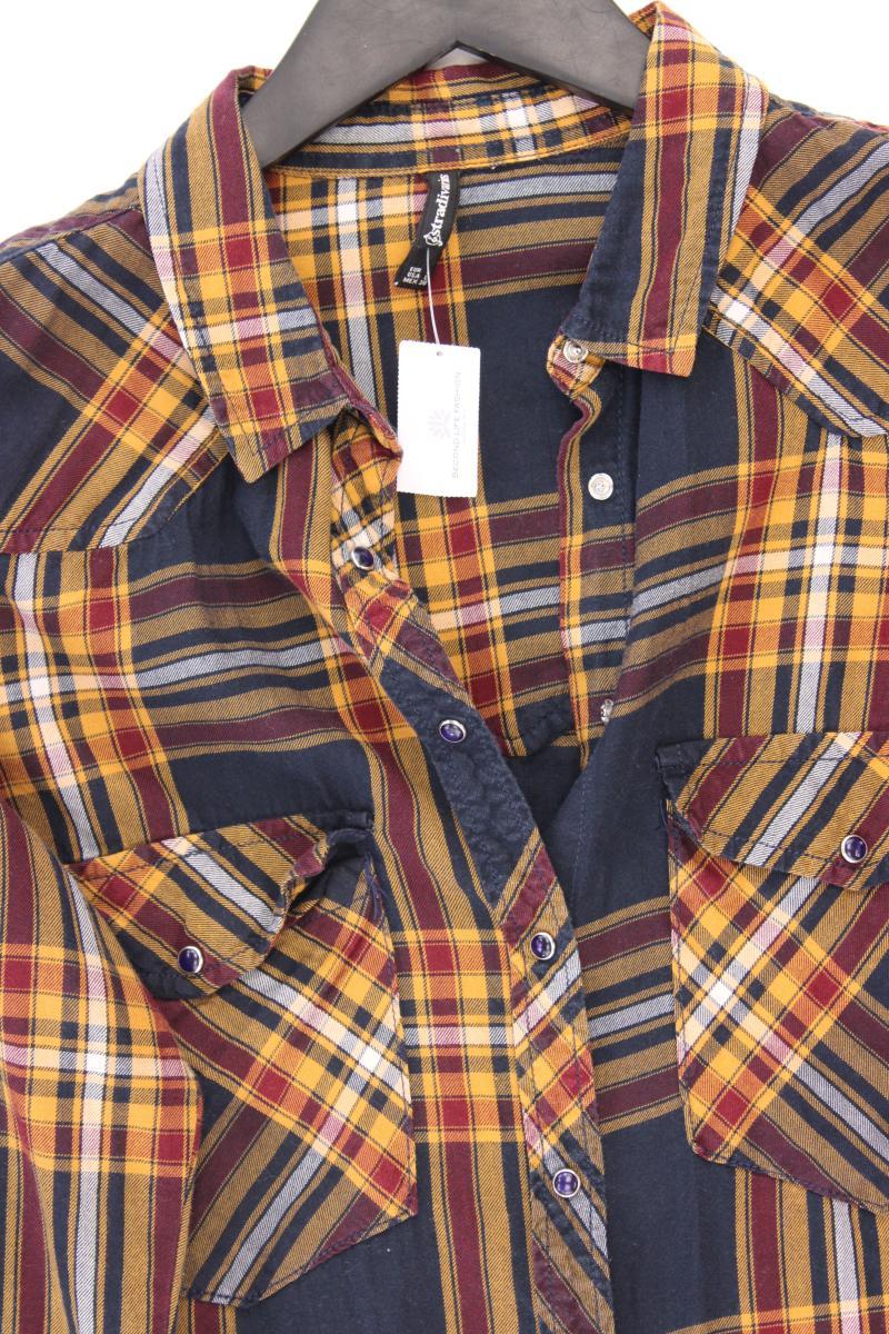 Stradivarius Karobluse Gr. L kariert Langarm mehrfarbig aus Baumwolle