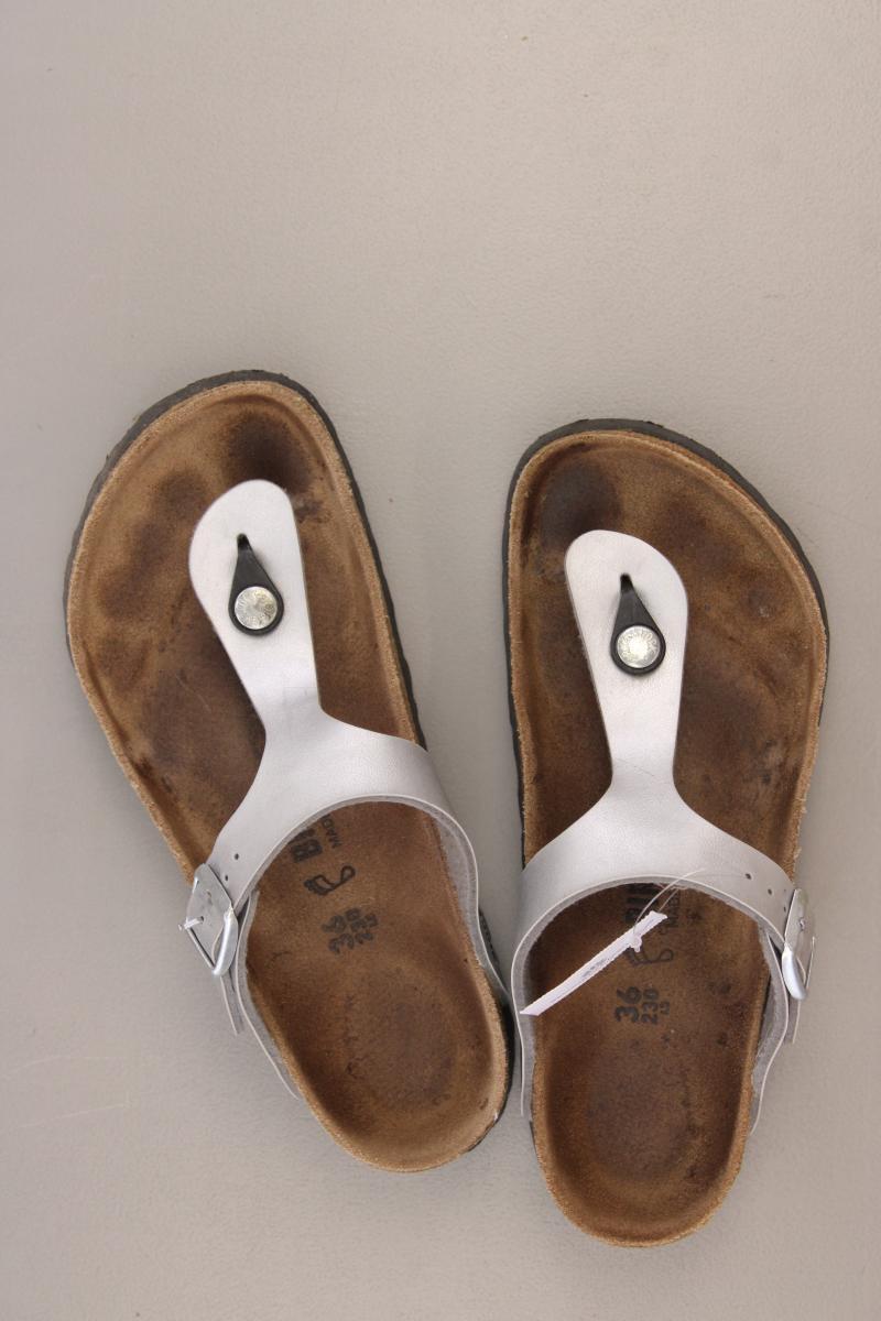 Birkenstock Sandalen Gr. 36 silber