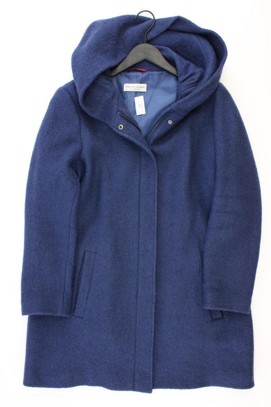 Marie Lund Kapuzenmantel Gr. 46 blau aus Polyester