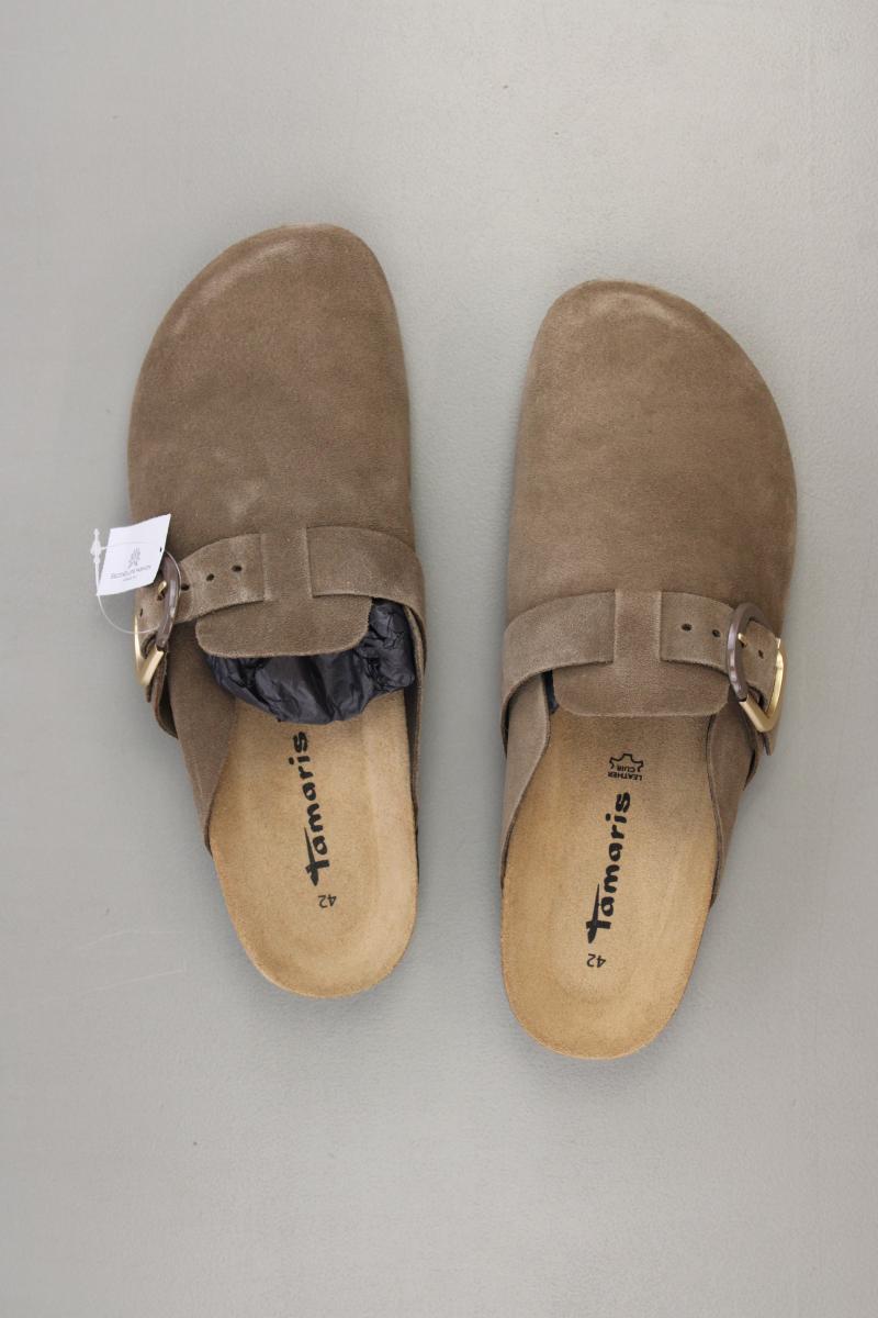 Tamaris Pantolette Leder Gr. 42 neu mit Etikett Neupreis: 69,95€! braun