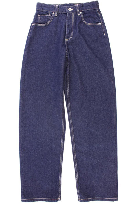 Bershka Regular Jeans Gr. 32 blau aus Baumwolle