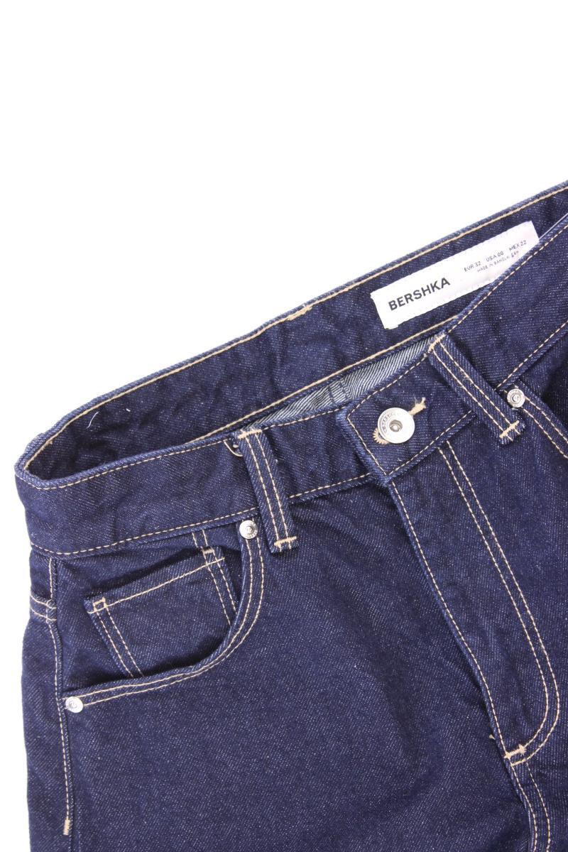 Bershka Regular Jeans Gr. 32 blau aus Baumwolle