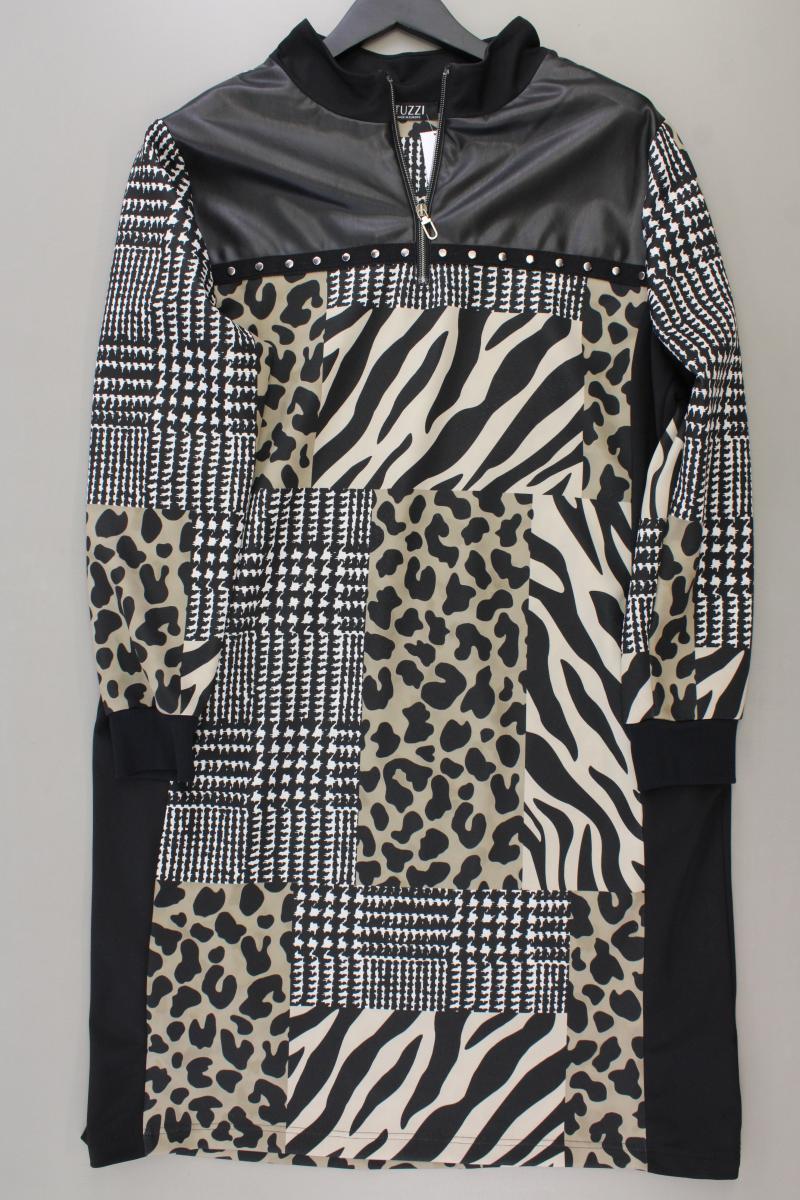 Tuzzi Langarmkleid Gr. 46 mit Tierdruck mehrfarbig aus Polyester