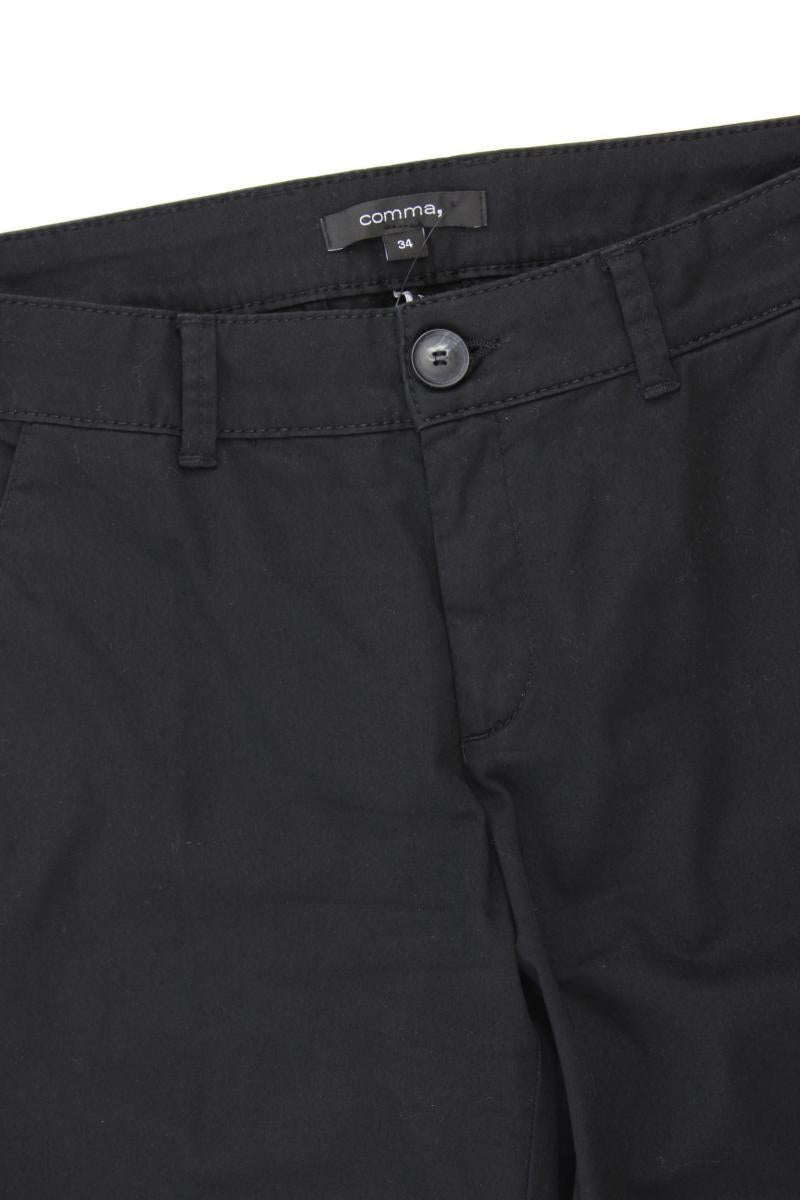 comma, Chinohose Gr. 34 schwarz aus Baumwolle