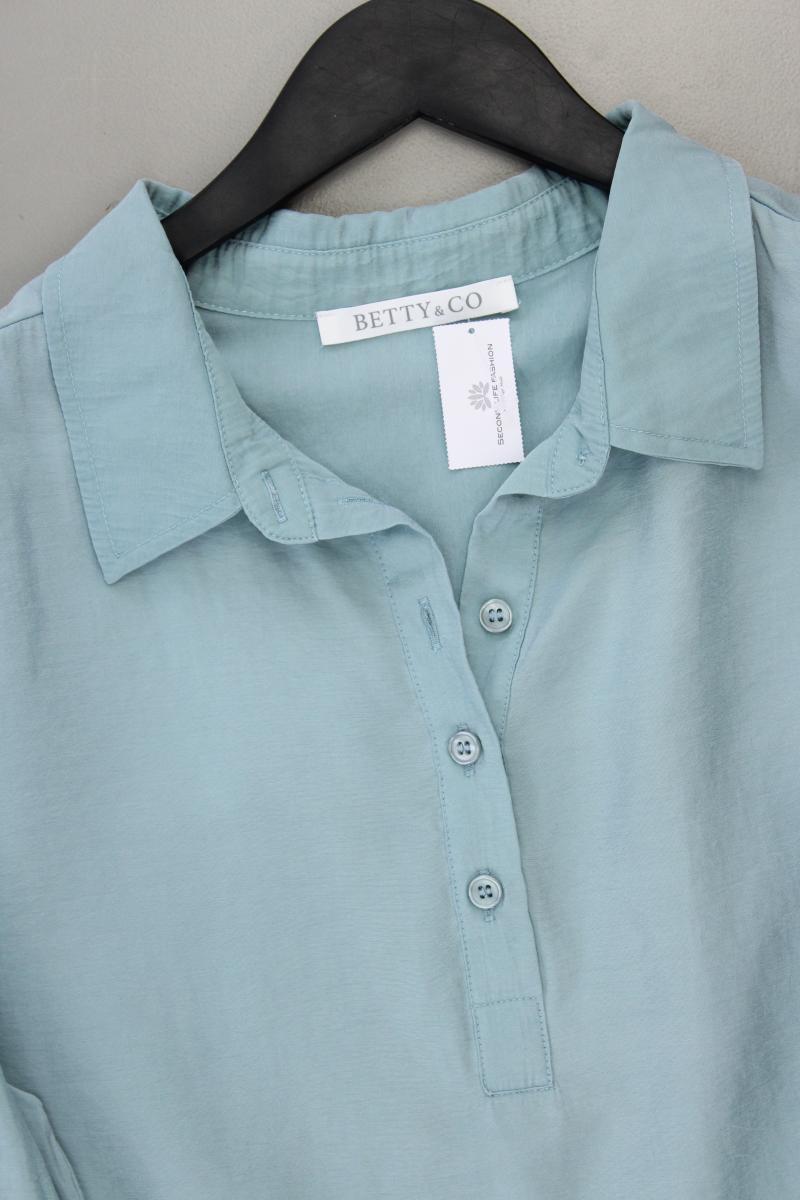 Betty & Co. Langarmbluse Gr. 44 neuwertig blau aus Modal