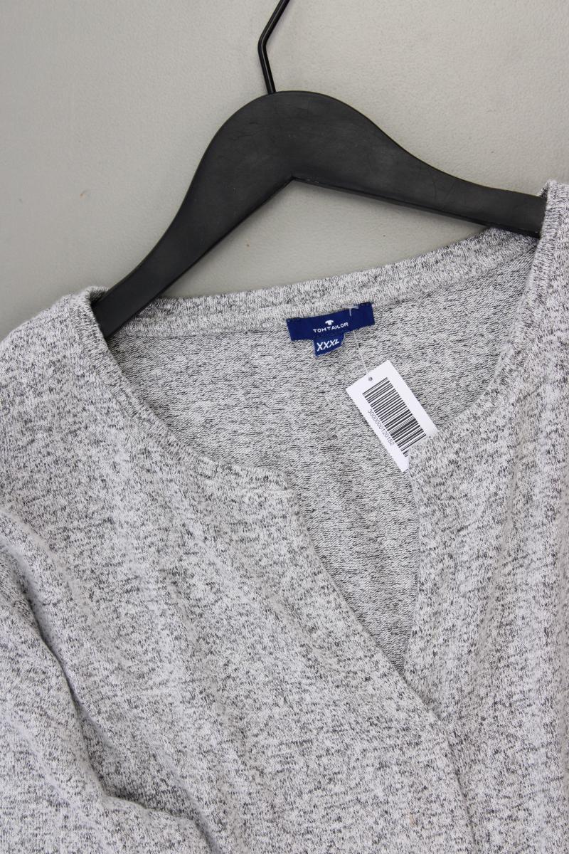 Tom Tailor Feinstrickpullover Gr. XXXL grau aus Viskose