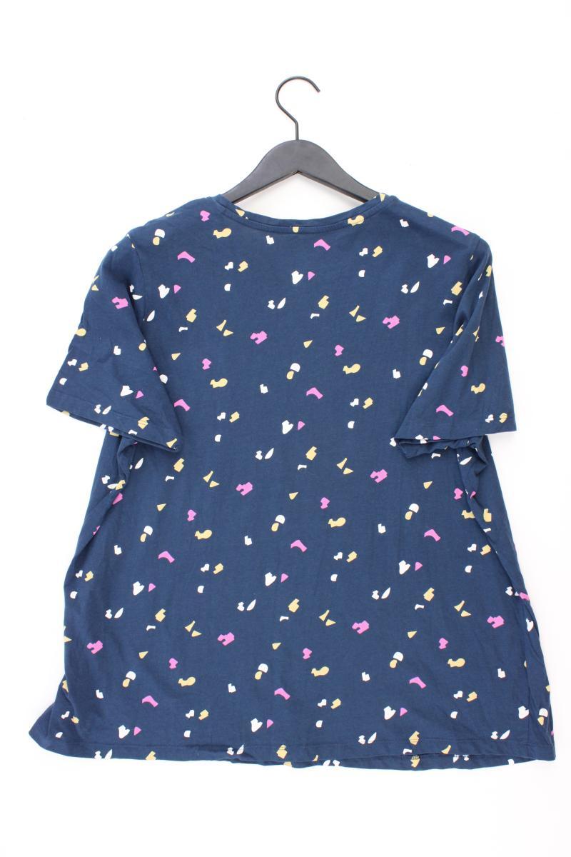 Tom Tailor Printshirt Gr. 48 Kurzarm blau aus Baumwolle