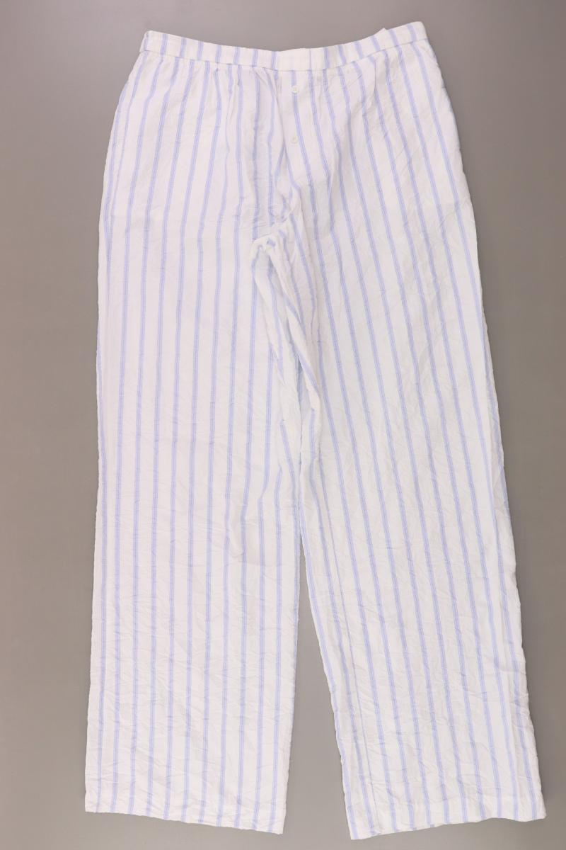 Zara Stoffhose Gr. M gestreift weiß aus Polyester