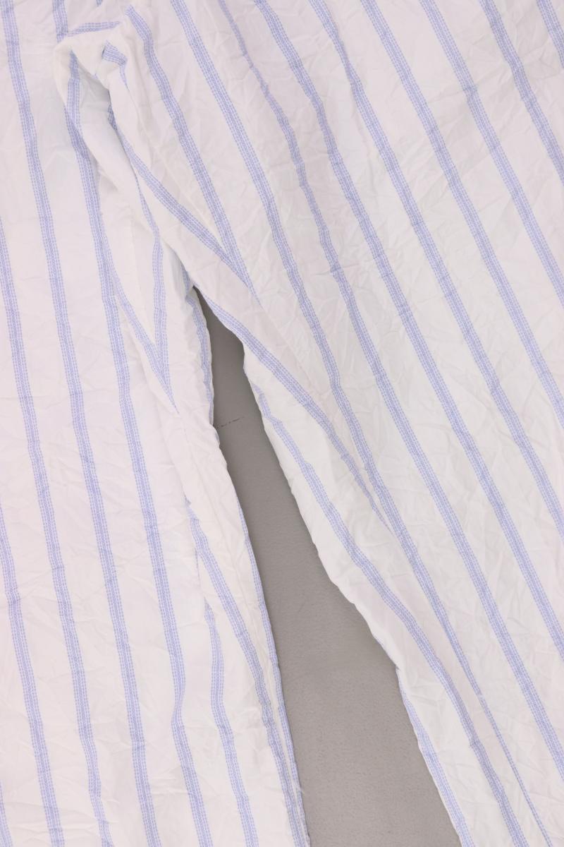 Zara Stoffhose Gr. M gestreift weiß aus Polyester