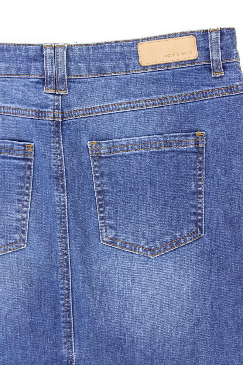 More&More Jeansrock Gr. 40 blau aus Baumwolle