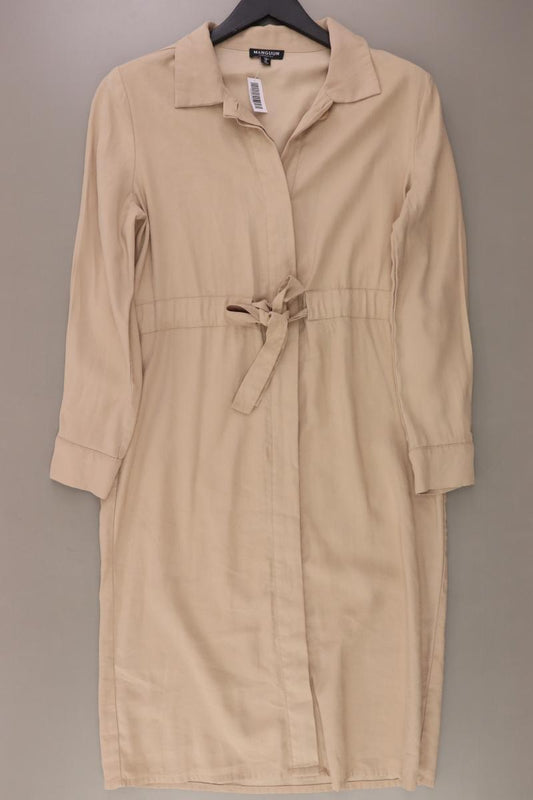 Manguun Langarmkleid Gr. 38 creme aus Viskose