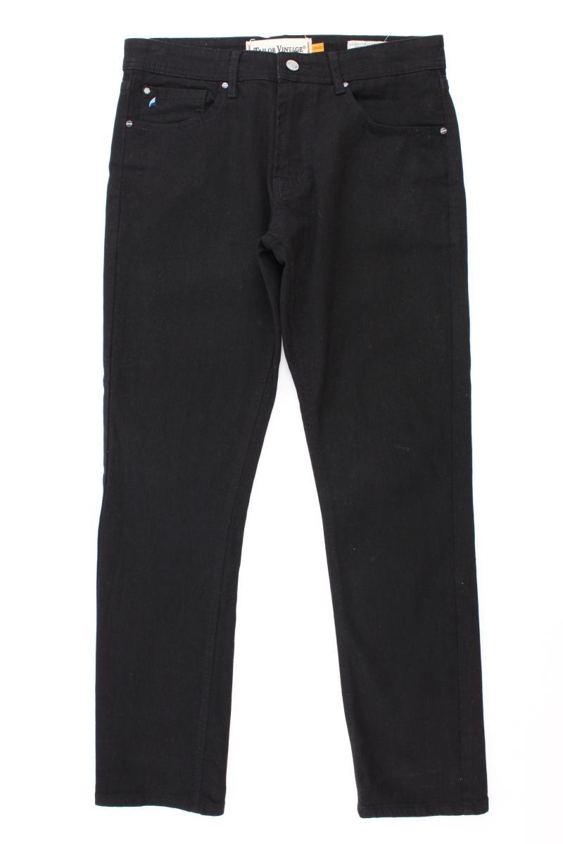 Tailor Vintage Straight Jeans für Herren Gr. W30/L30 schwarz aus Baumwolle