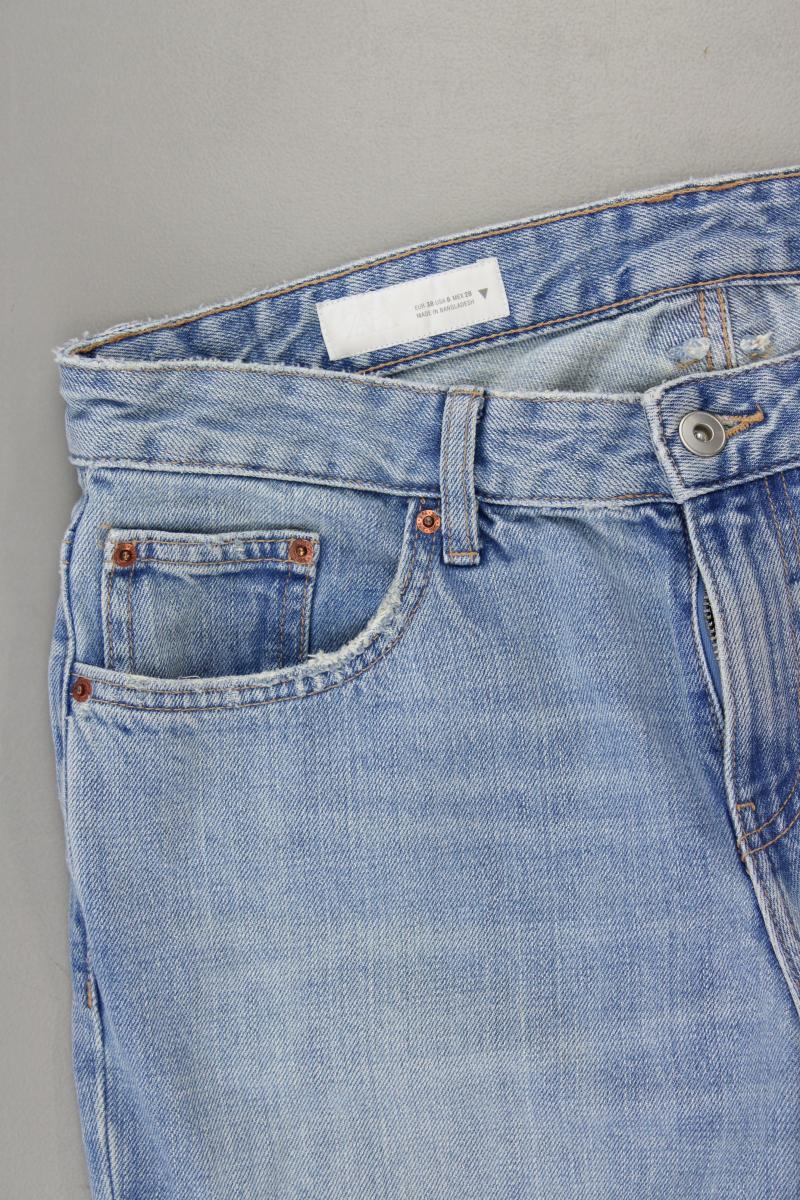 Zara Regular Jeans Gr. 38 blau aus Baumwolle