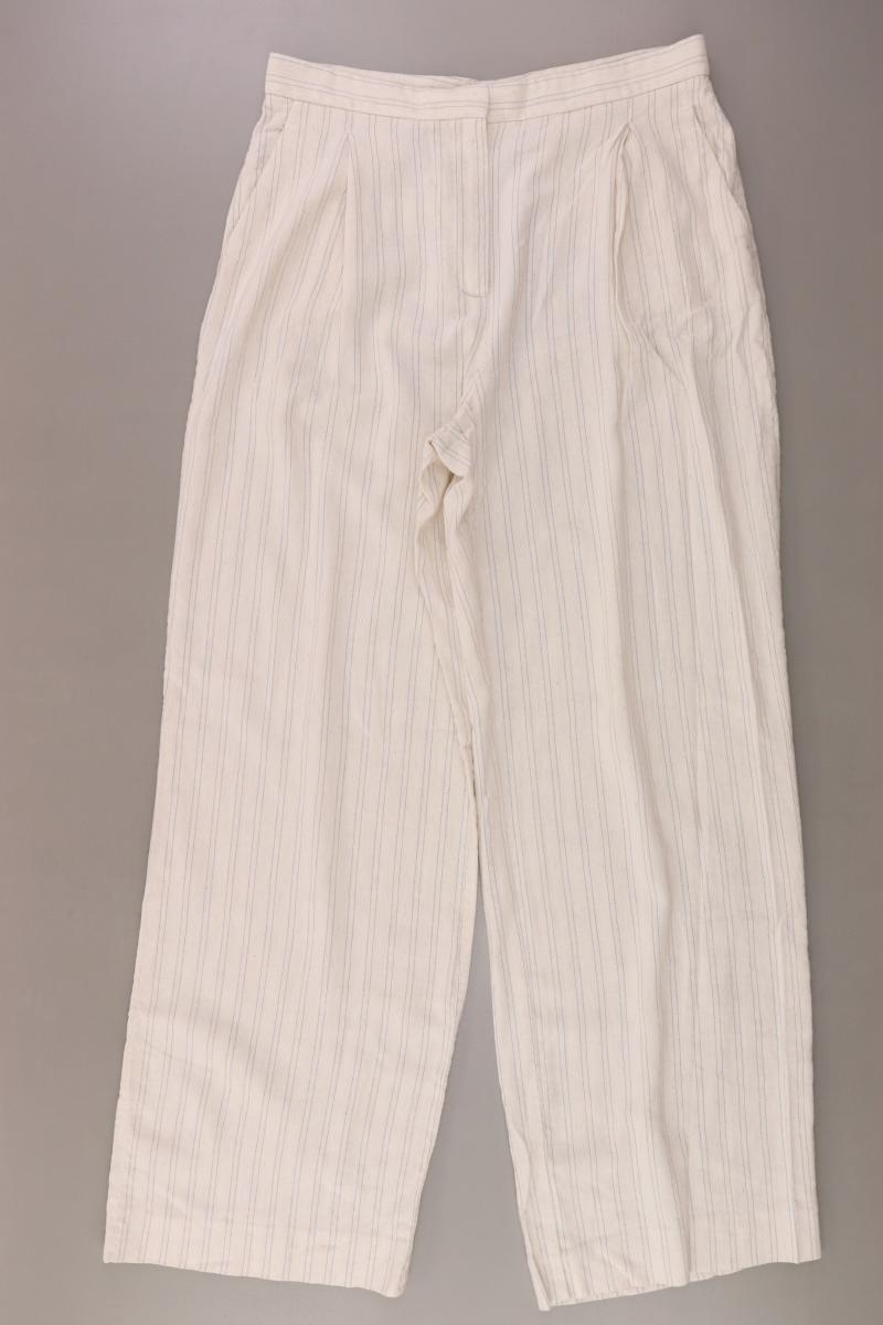 Mango Stoffhose Gr. 38 gestreift creme aus Viskose