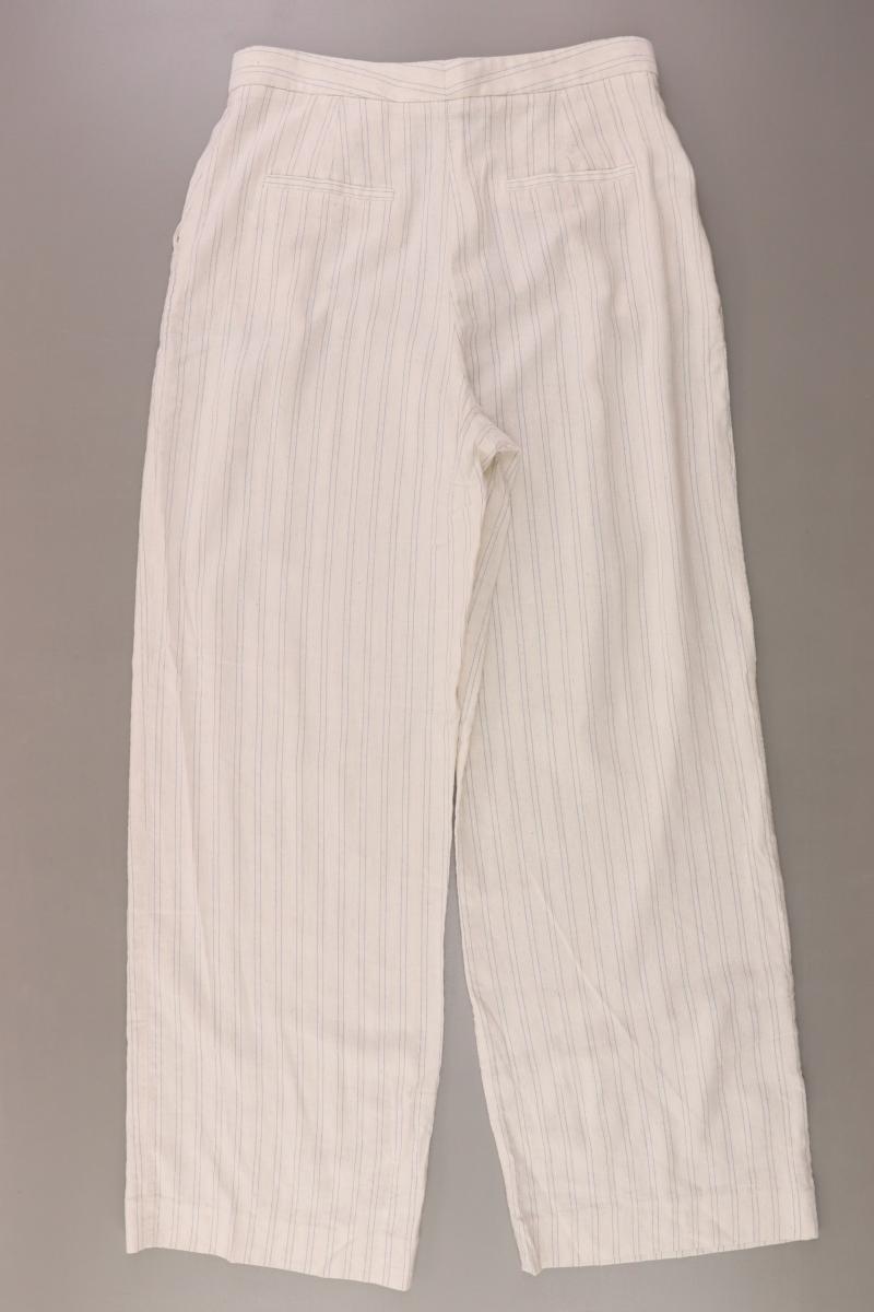 Mango Stoffhose Gr. 38 gestreift creme aus Viskose