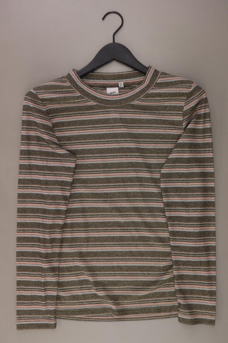 Ichi Ringelshirt Gr. XL gestreift Langarm mit Glitzer mehrfarbig aus Polyester