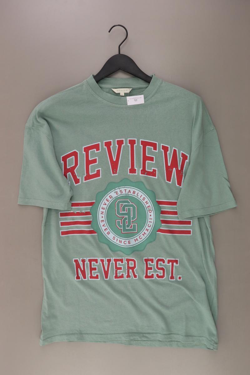 Review Printshirt für Herren Gr. XS Kurzarm grün aus Baumwolle