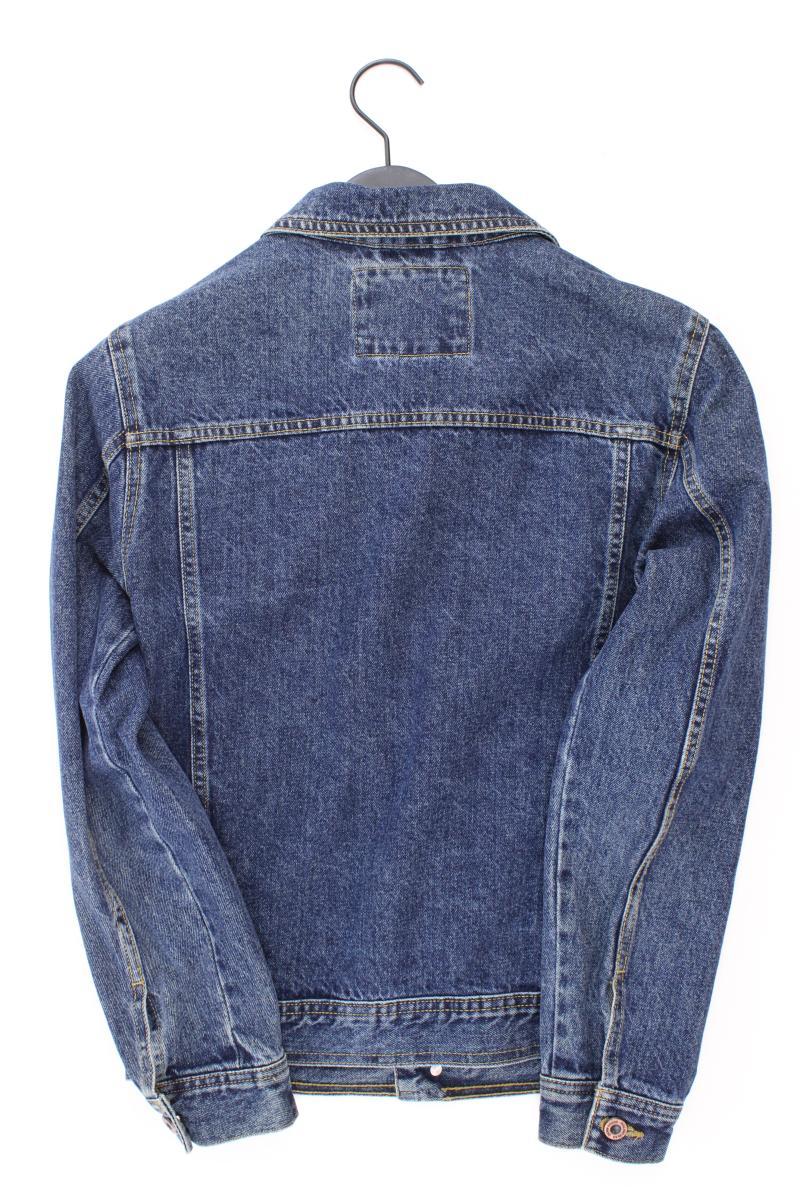 Pull&Bear Jeansjacke für Herren Gr. S blau aus Baumwolle