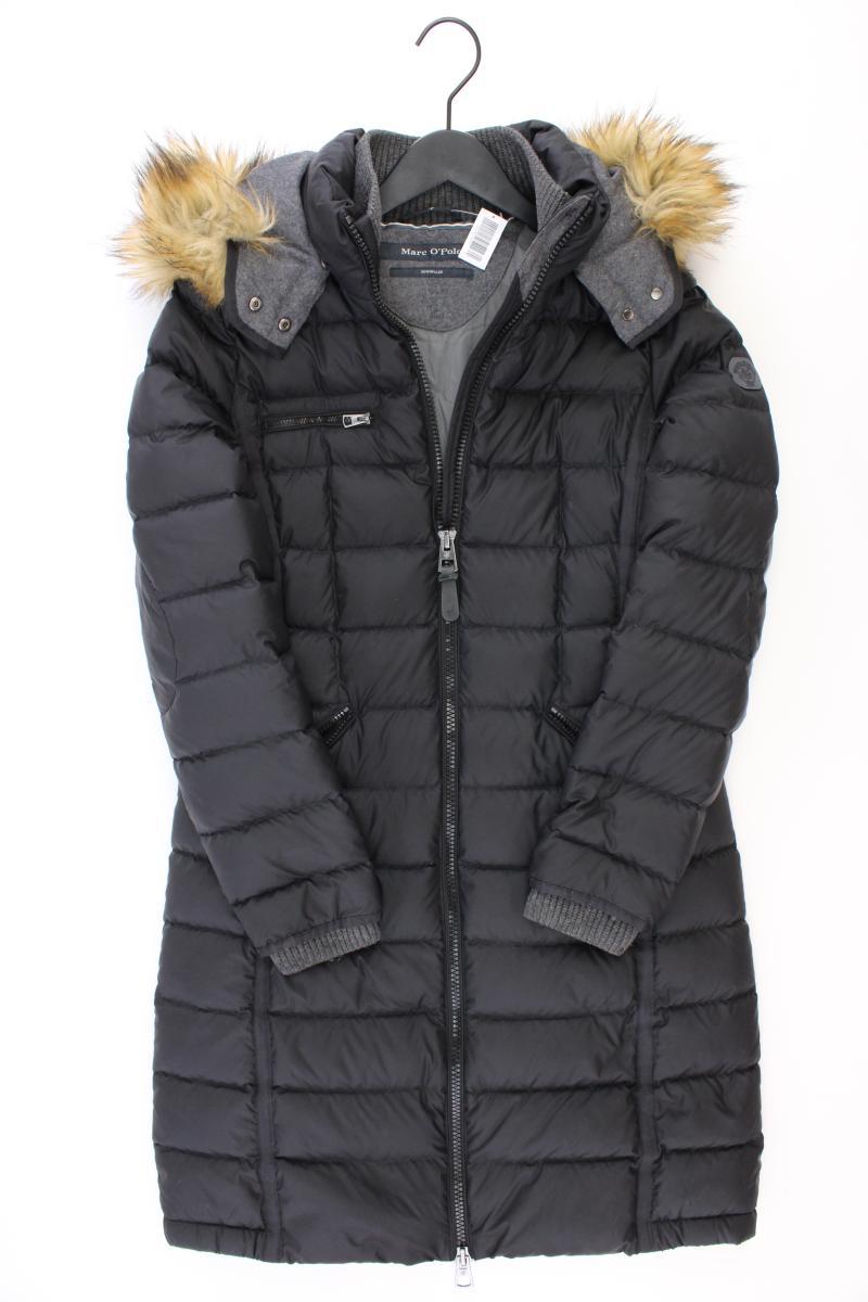 Marc O'Polo Daunenmantel Gr. 38 schwarz aus Polyester