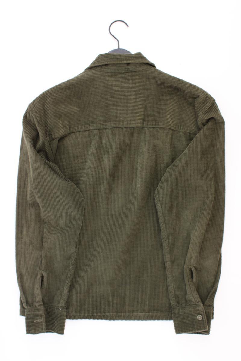 Jack & Jones Cordhemd für Herren Gr. S Langarm olivgrün aus Baumwolle