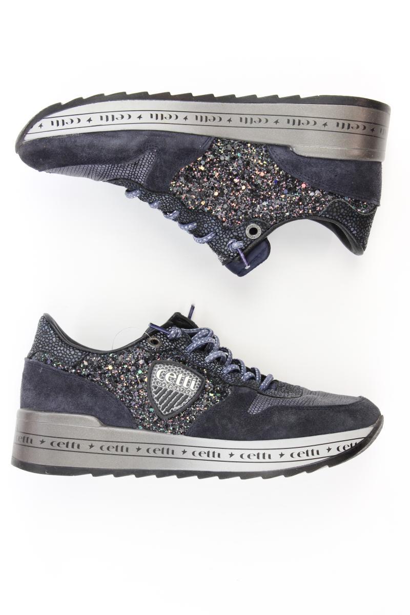 Cetti Sneaker Gr. 38 Neupreis: 139,95€! blau aus Leder