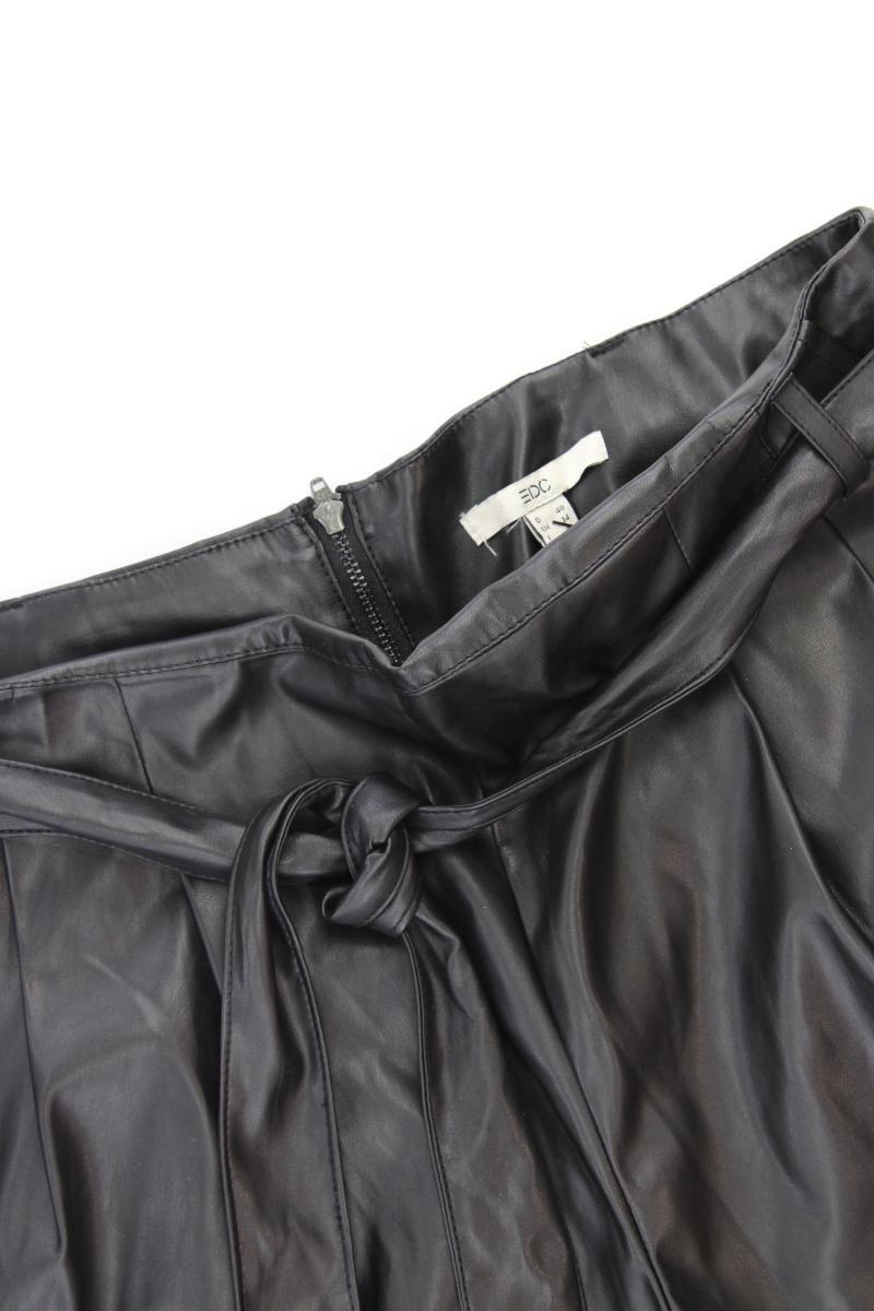 edc by Esprit Kunstledershorts Gr. 40 neuwertig schwarz aus Polyester