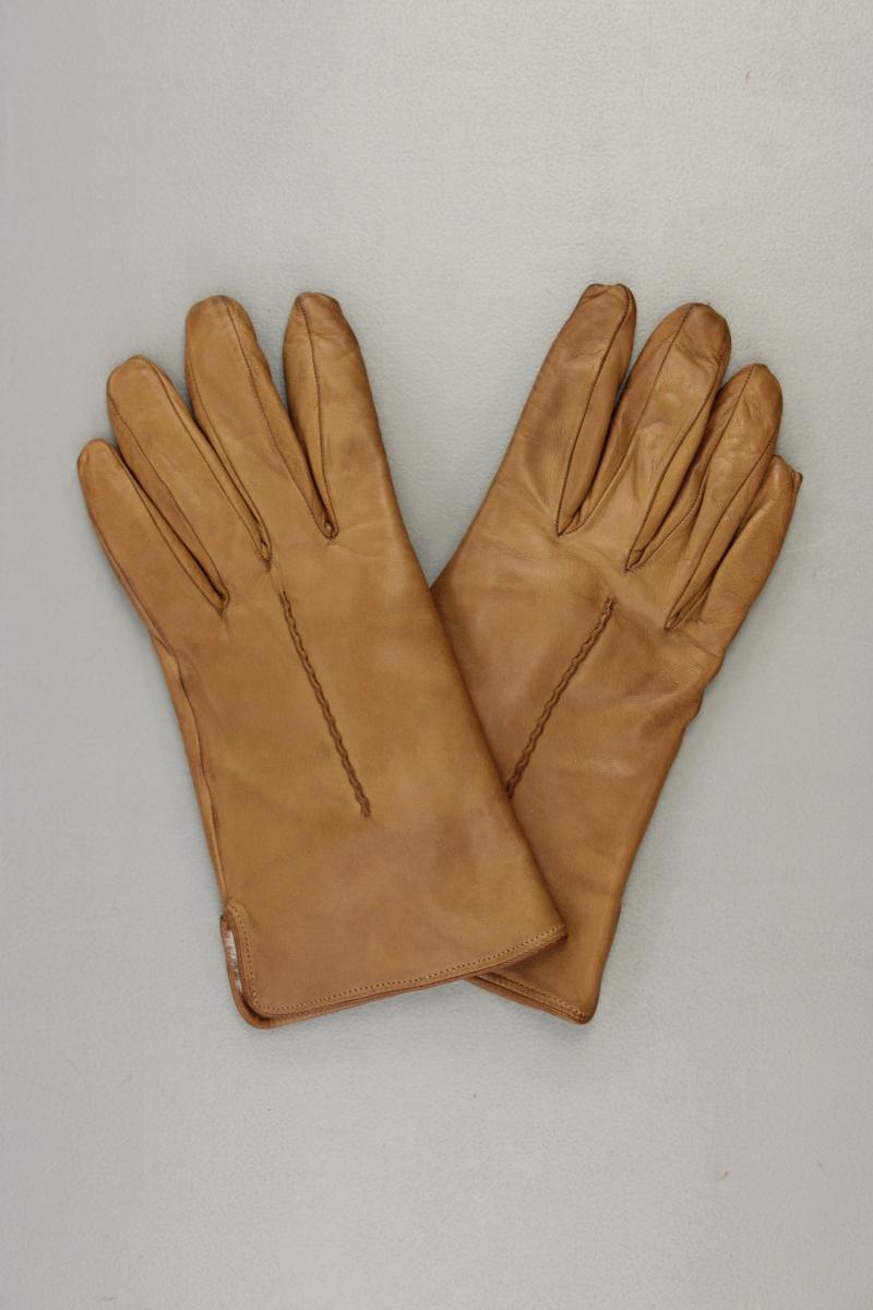 Lederhandschuhe Gr. 7 gefüttert braun