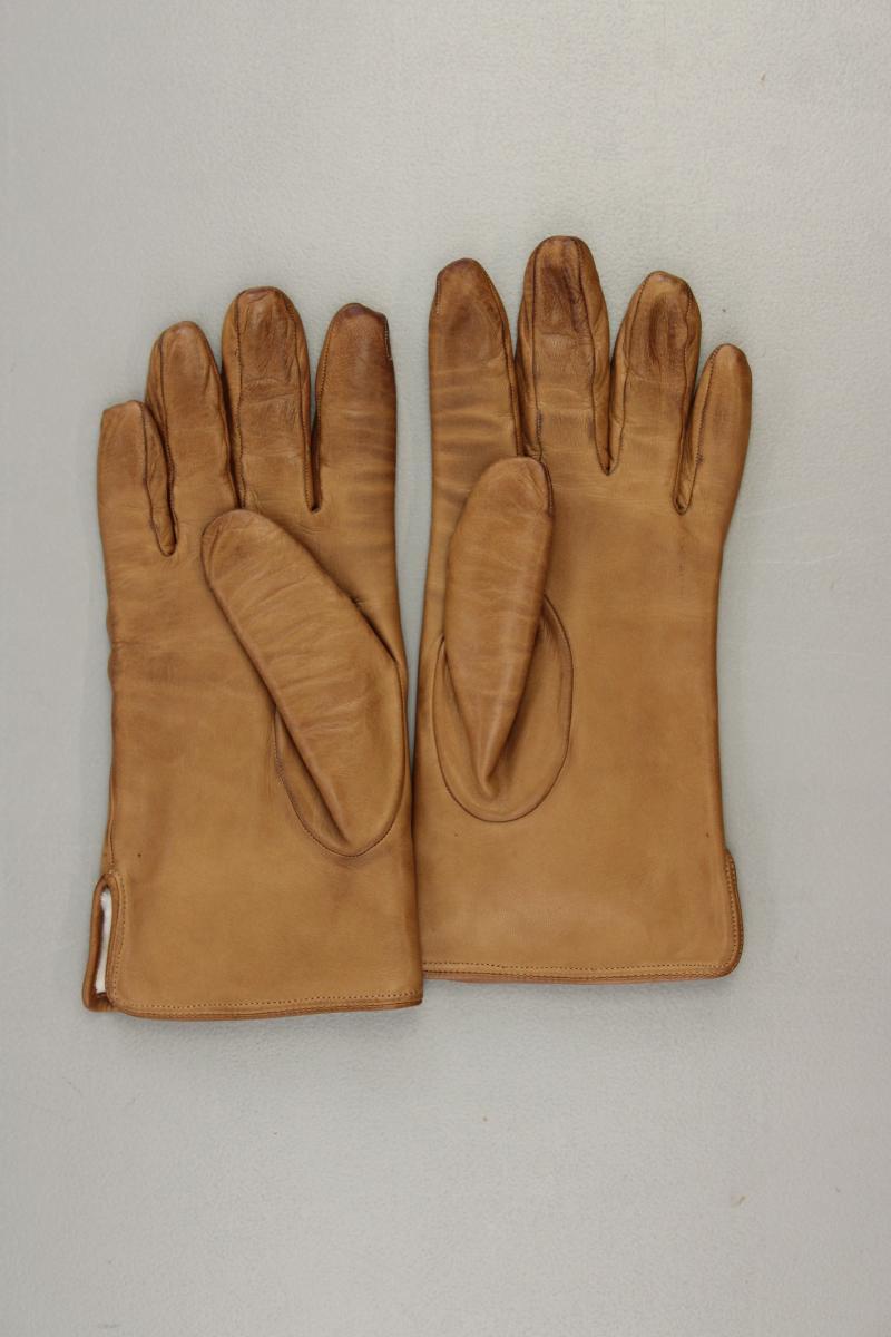 Lederhandschuhe Gr. 7 gefüttert braun