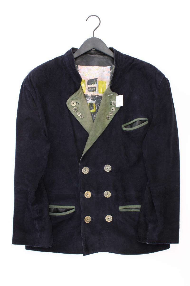 Spieth Wensky Lederjacke Trachtenjacke für Herren Gr. 48 Vintage blau