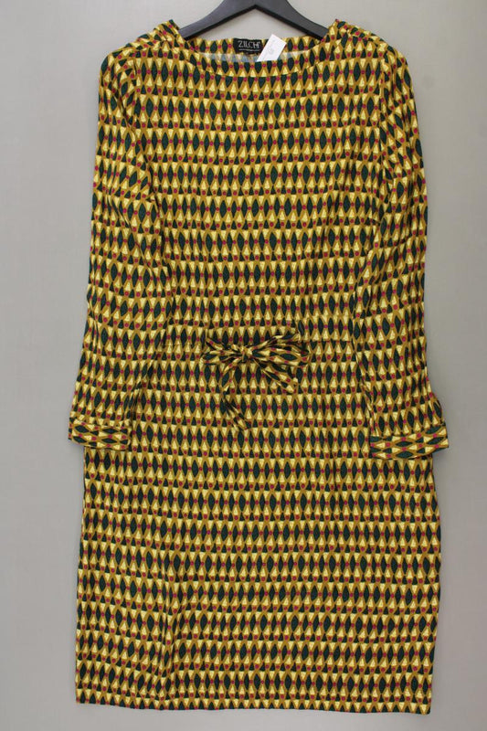 Zilch Amsterdam Langarmkleid Gr. XL geometrisches Muster neuwertig mehrfarbig