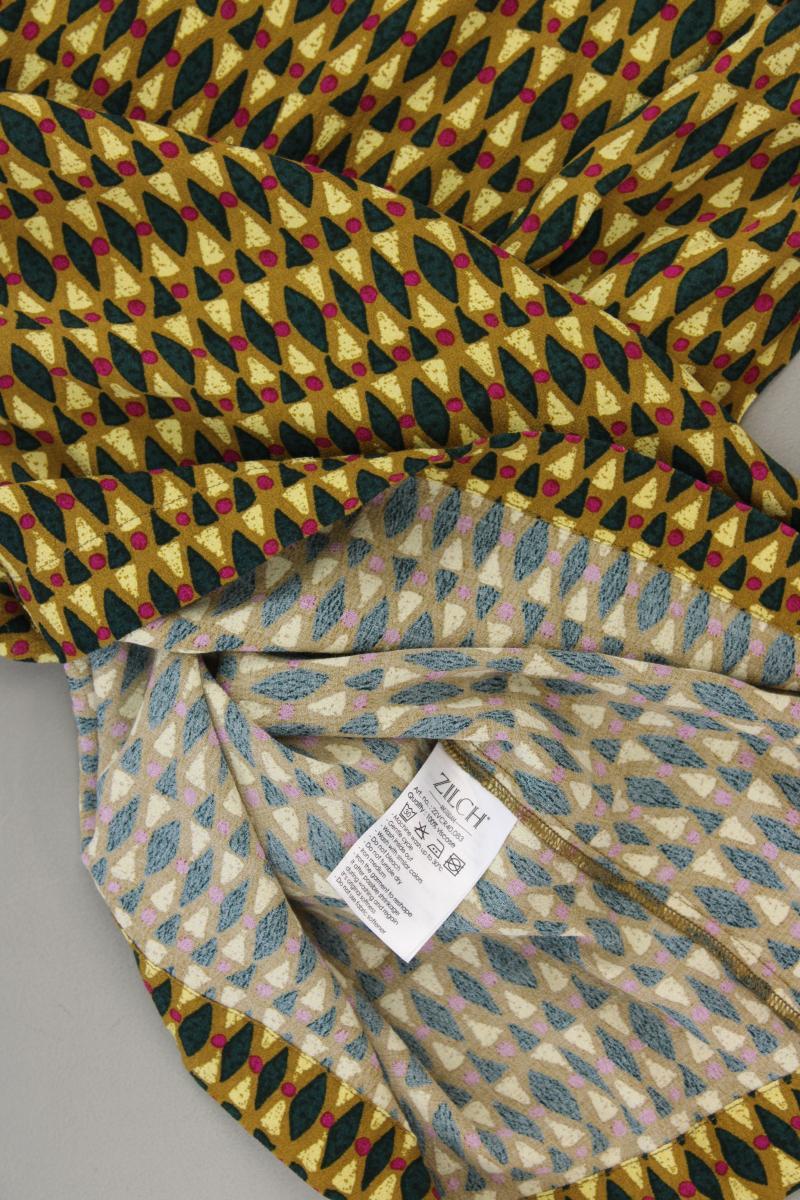 Zilch Amsterdam Langarmkleid Gr. XL geometrisches Muster neuwertig mehrfarbig
