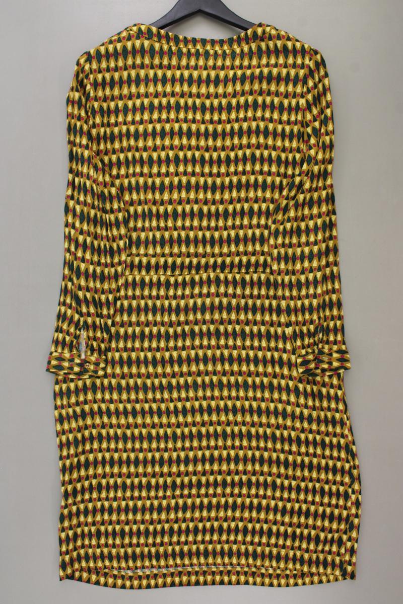 Zilch Amsterdam Langarmkleid Gr. XL geometrisches Muster neuwertig mehrfarbig