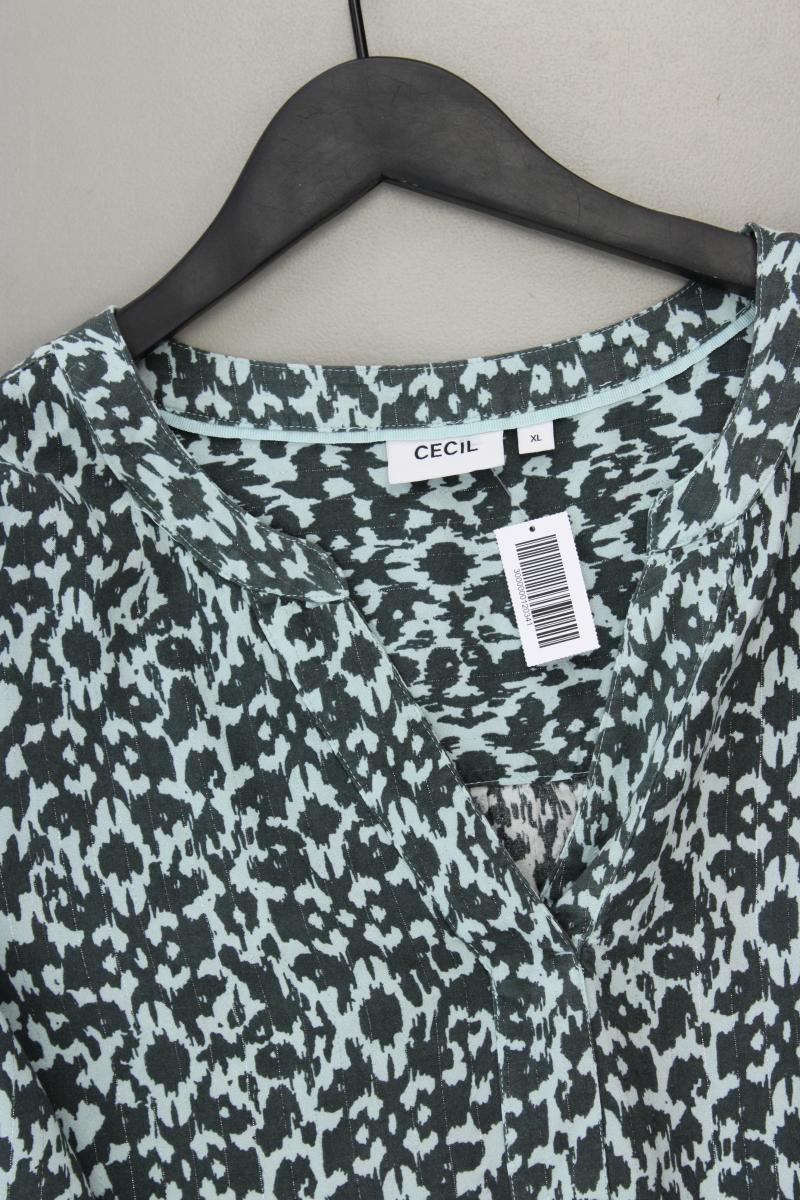 Cecil Classic Bluse Gr. XL 3/4 Ärmel blau aus Viskose
