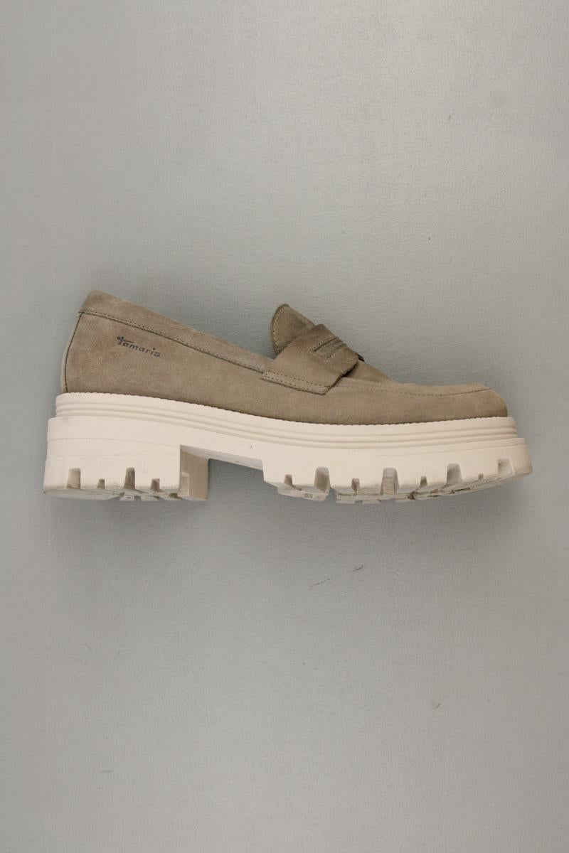Tamaris Halbschuhe Loafers Gr. 38 braun aus Leder