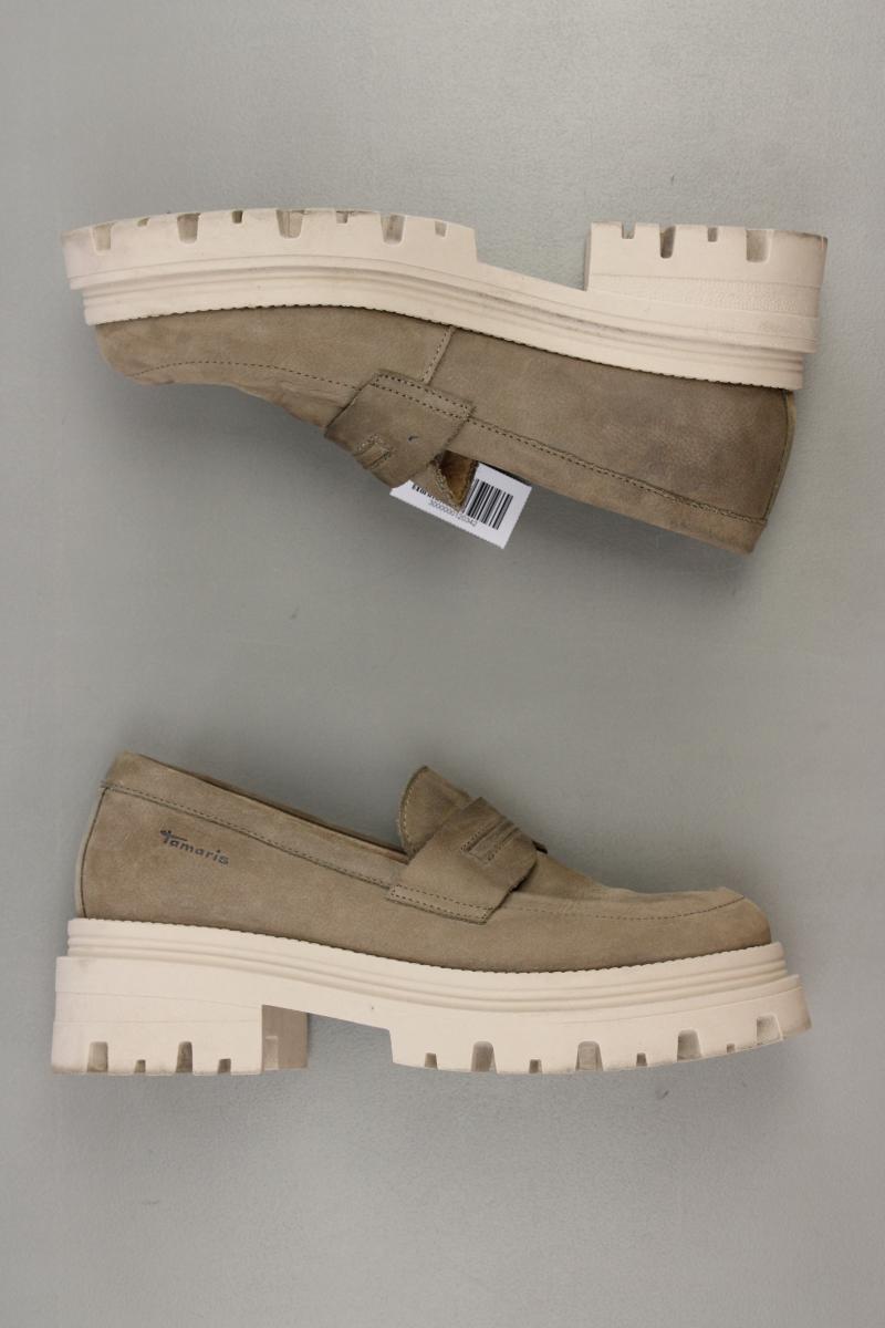 Tamaris Halbschuhe Loafers Gr. 38 braun aus Leder