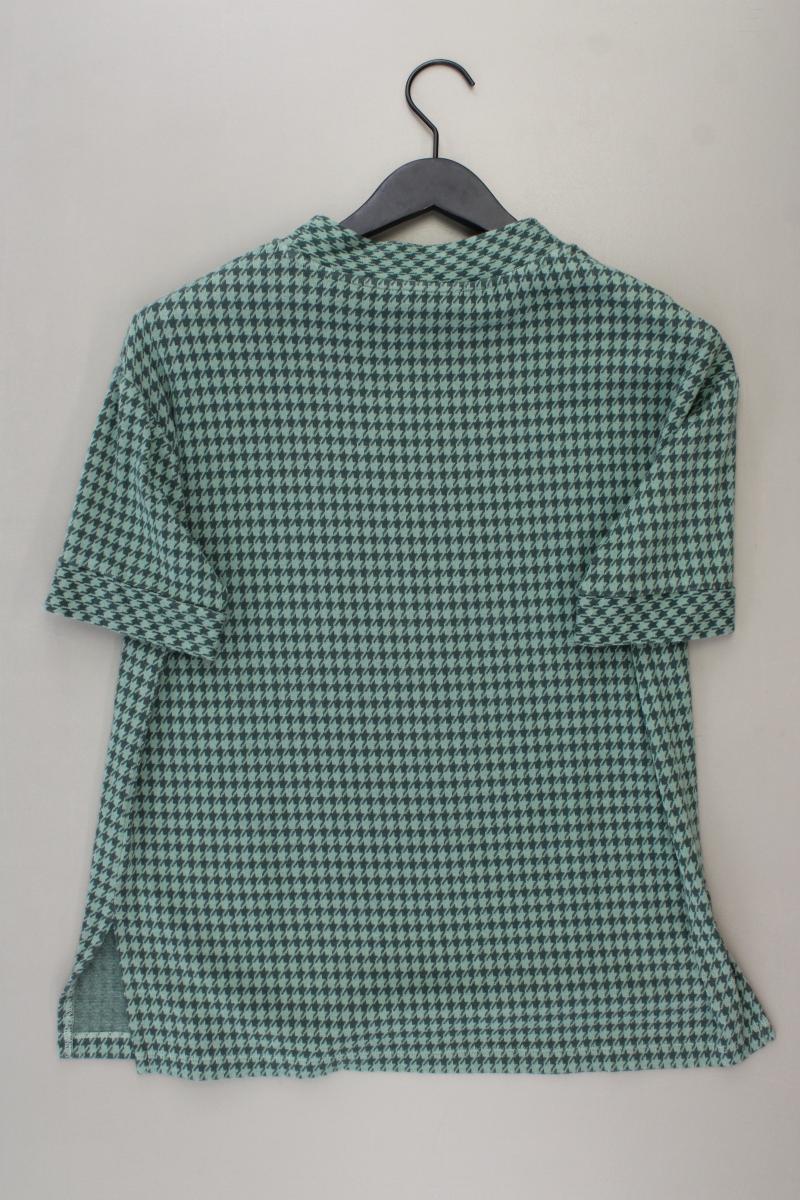 hessnatur T-Shirt Gr. 42 hahnentritt Kurzarm grün aus Baumwolle